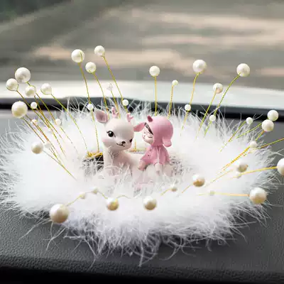 Applicable to Mercedes-Benz safe deer car accessories ornaments Net red car goddess creative car interior decoration