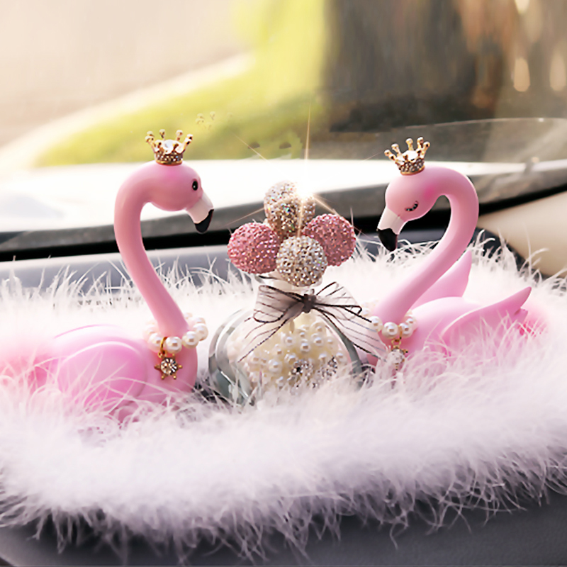 Applicable Penns Flamingo Car Accessories Creative Personality Vehicle Interior Decoration Supplies
