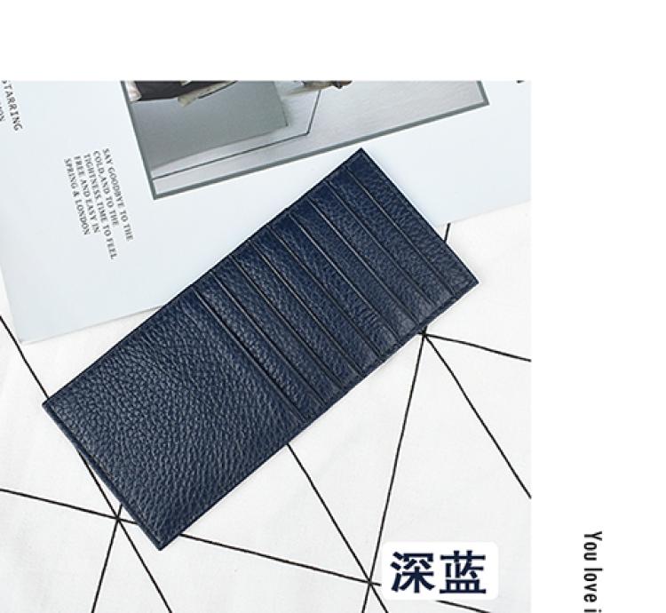 Gói thẻ nam Gói phụ nữ siêu mỏng Nữ cao cấp tài liệu Hàn Quốc Gói thẻ da mini dung lượng lớn - Chủ thẻ ví pedro