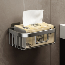 Bathroom tissue box toilet paper storage rack punch-free toilet paper box toilet paper roll paper storage box