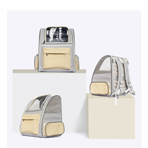 Cat Bag Outgoing Portable Summer Breathable Transparent Pooch Out Portable Bag Cat Bag Large Capacity Pet Double Shoulder Backpack