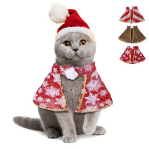 New pets Christmas hat The wind suit autumn and winter style kittens to get weird clothing small dogs warm clothes