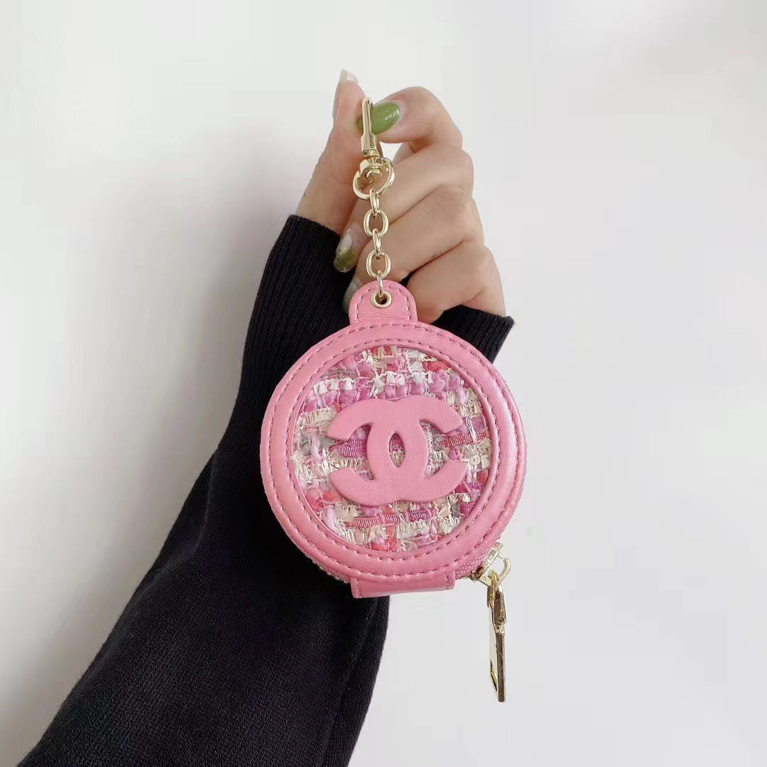 Pink Big C Small Rag Universal Model (Suitable For Any Model Of Headset)TXO fragrant wind currency Earphone cover apply iPhoneairpods1 / 2 generations Bluetooth smart cover pro3 Huawei air