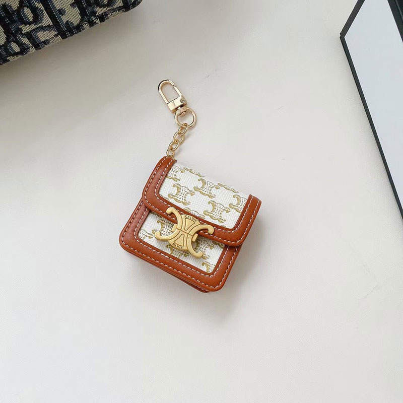 White Sailin Headset Cover (Take Note Of 1 / 2 / 3 Generation!)TXO high-grade cortex apply airpodsPro3 generation wireless Oblique back chain Generation 1 2 generations headset smart cover Pro3