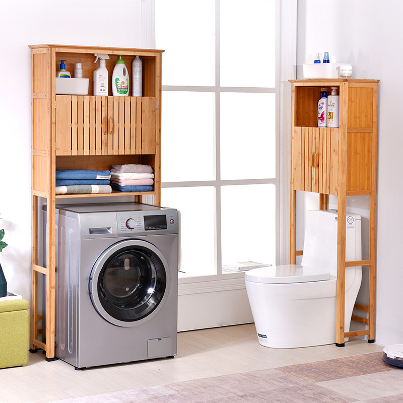 Balcony washing machine rack bathroom bathroom shelf floor toilet toilet toilet toilet rack storage cabinet