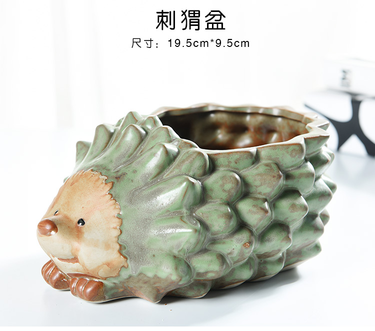 Hydroponic refers to flower pot ceramic lucky bamboo copper grass withered lotus bowl lotus water raise creative large - diameter fleshy flower pot