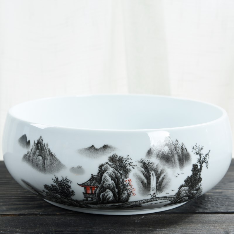 Refers to flower pot ceramic without hole water raise money grass grass copper bowl lotus leaf more than other meat large hydroponic basin
