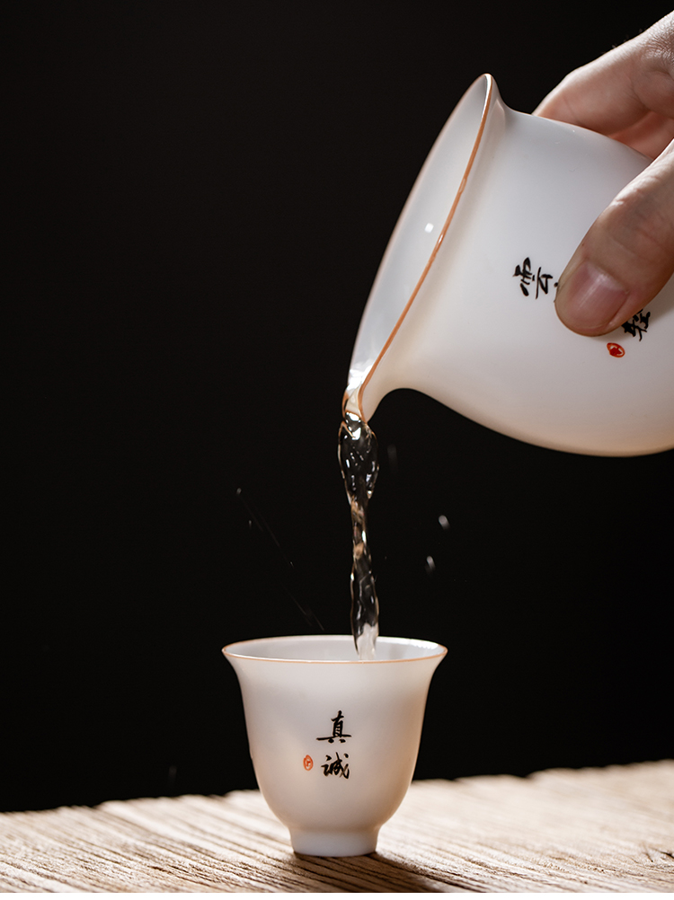 Fujian and the only Japanese tea suit household checking ceramic tureen tea bowl of kung fu tea cups of a complete set of office
