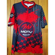 BEL bowling supplies MOTIV bowling jersey December 2 new black gray red contrasting color