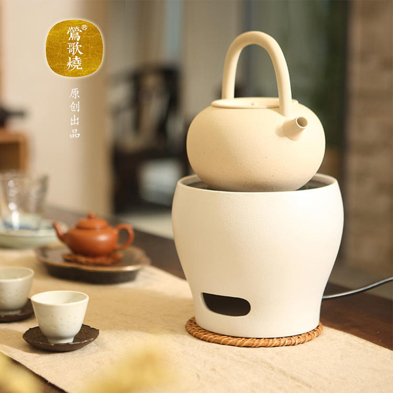 Yingge burning snow black crystal furnace High household silent silver pot iron pot special furnace Yingge cooking water furnace