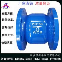HC41X-16C silenced muffling check valve carbon steel flange check valve WCB baking varnish one-way valve backpressure valve one-way
