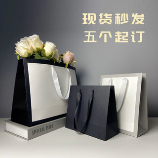 Ready stock ins style kraft paper bag with log printable