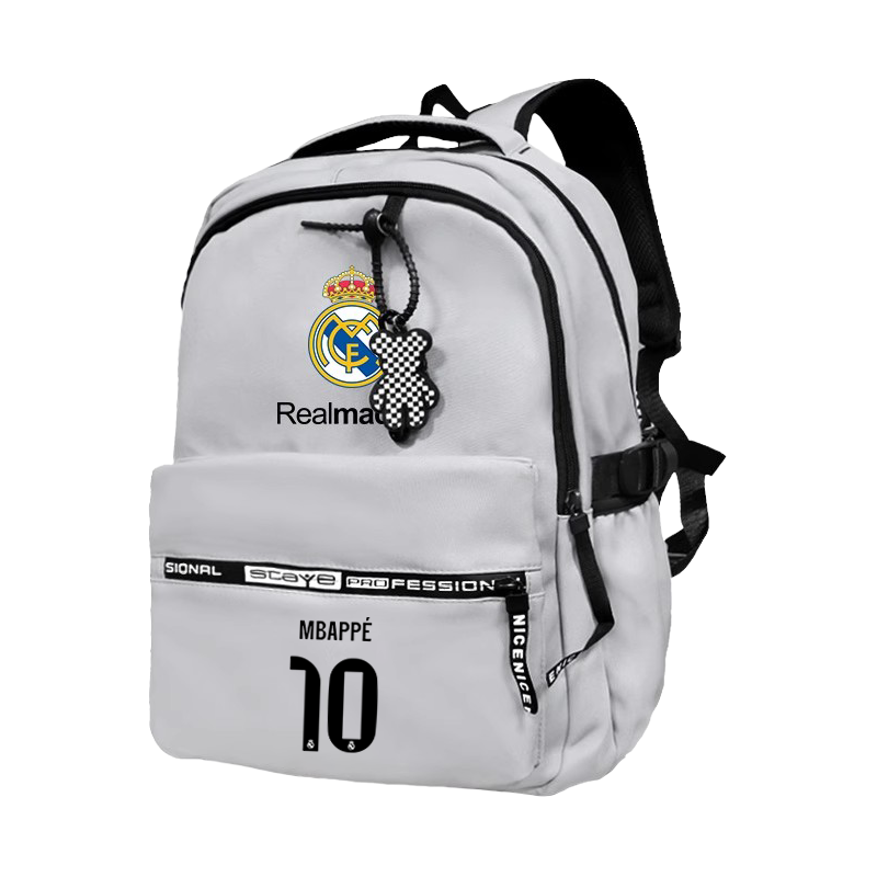 25-26 season Real Madrid uniform Mbappe Arnold football uniform backpack student school bag computer bag