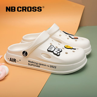 Nb Cross Flagship Store Official New Summer Clogs Women's Sandals Closed-Toe Slippers Beach Shoes Garden Shoes Women