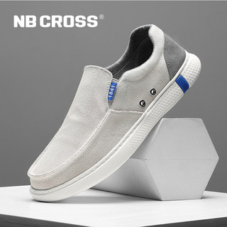 Nb Cross Flagship Store Old Beijing Cloth Shoes Autumn Men's Slip-On Casual Shoes Canvas Breathable Men's Cloth Shoes