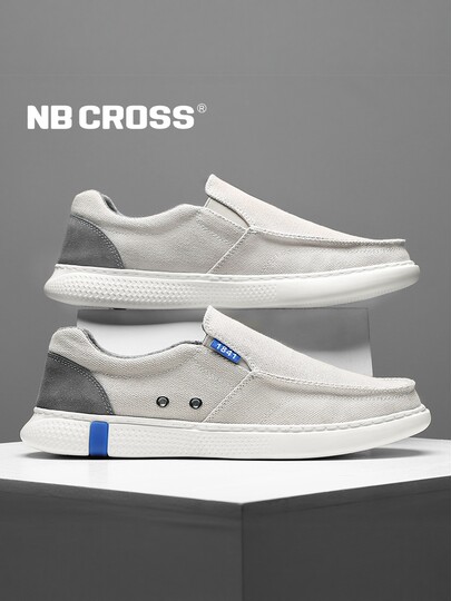 NB CROSS flagship store old Beijing cloth shoes autumn men's shoes one-legged casual shoes canvas breathable men's cloth shoes