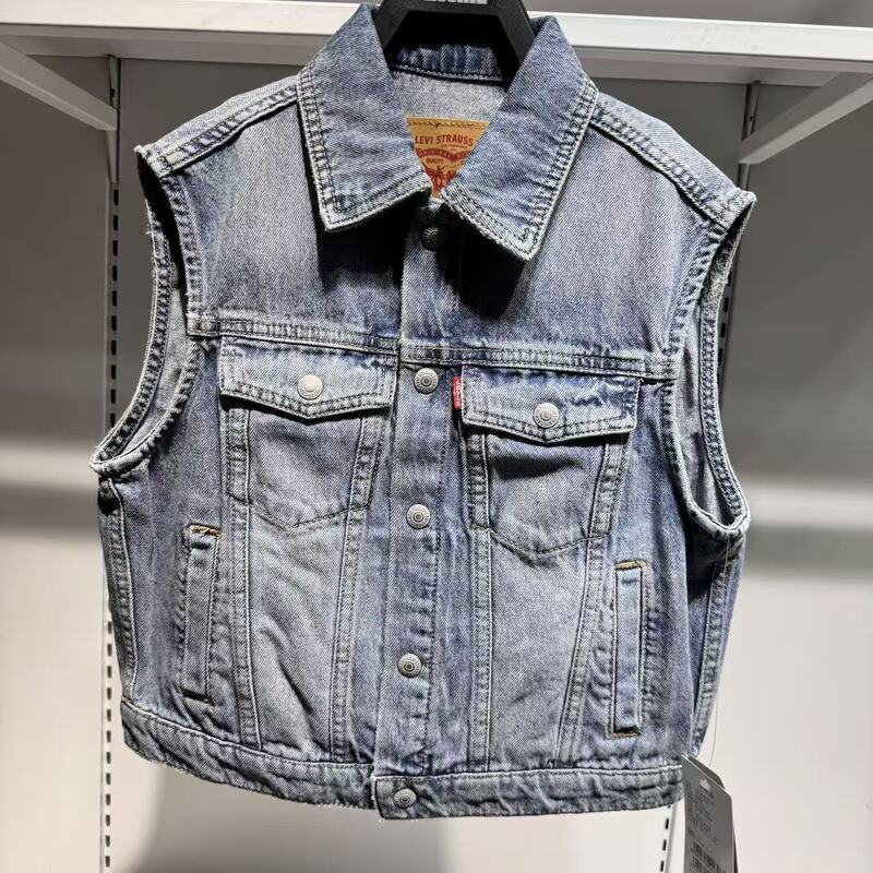 Levi's Children's Clothing Mall Same Style 26 Autumn Casual Fashion Denim Vest for Boys and Girls Lv2632049