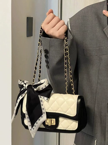 Изысканная цепь, сумка через плечо, универсальная сумка на одно плечо, премиум класс, коллекция 2023, в стиле Шанель