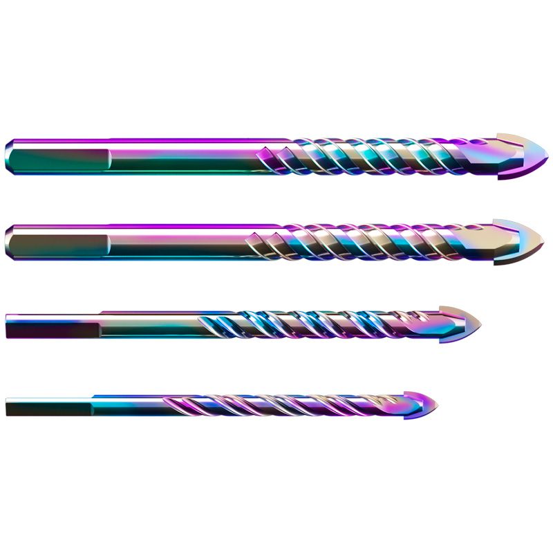 Electric drill bit wall head alloy multifunctional concrete brick cement wall punching with flash drill tile head