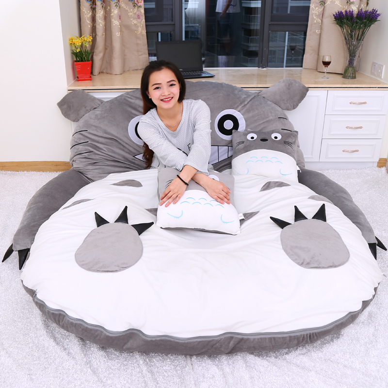 Tatami mattress can be folded in household double season universal cartoon cute dragon cat sofa bed single bed and tatami