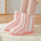 Высокая демисезонная послеродовая флисовая удерживающая тепло удобная обувь для беременных, ноябрьские тапочки на платформе для молодой матери