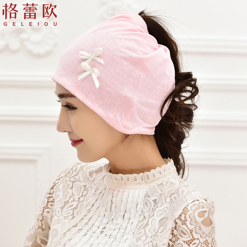 Confinement cap spring and autumn pure cotton windproof maternity hat summer thin section breathable maternity hat turban postpartum supplies