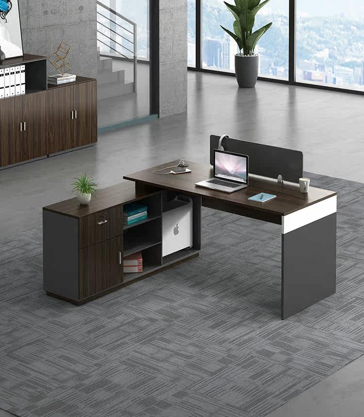 Xiamen financial staff desk 4-person card seat screen card position simple office table and chair combination workstation table