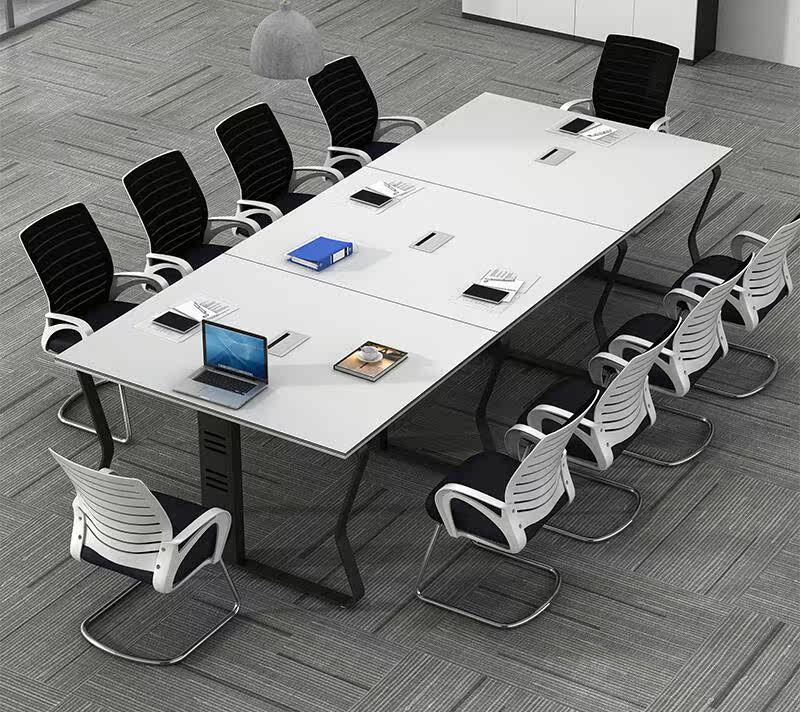 Xiamen Conference Table Brief Modern Meeting Room Desk Training Table Long Table Negotiation Table And Chairs Combined Desk