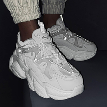 ins superfire Paris old daddy shoes male and female trends Korean version 100 lap net red putian overtoxed thick bottom casual sneakers