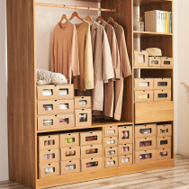 Shoe box AJ Transparent Oxidation Drawer Kraft Carton Box Dust Cleaning Case Dormitory Shoes Cabinet