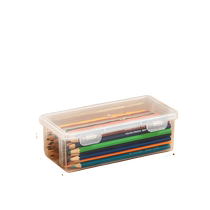 Student transparent large-capacity pencil storage box marker pen sketch pen color painting ballpoint pen stationery storage box 824