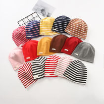  New double layer kid spring autumn cotton quality child winter cover hat baby hat male and female baby printed cap
