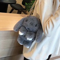  Girl Casual Bag 2020 Plush Woman Skew Cross Single Shoulder Girl Rabbit Children Students Princess Han Edition 100 Hitch