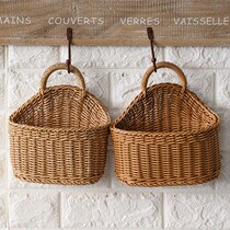  Foldable Dirty Laundry Basket Plastic Choreography Kitchen Ginger Garlic Hanging Basket Containing Basket Toiletry Items Wall-mounted Basket Home Brief