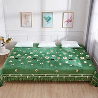 Khăn trải giường bằng pha lê nhung lớn trải chăn lớn trải chăn bông trải chiếu bên nhung một bên chăn bông 炕 bìa - Trải giường drap giường everon