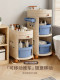 Bathroom storage rack bathroom toilet storage rack bathroom trolley sandwich storage cabinet multi-layer removable