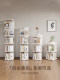 Bookshelf floor-standing storage rack 360-degree rotating movable display bookcase living room study corner multi-layer storage rack