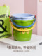 Small Bucket Household Portable Bucket Set for Student Dormitory Use, Living on Campus, Toiletries, Bathing Bucket, Thickened Plastic