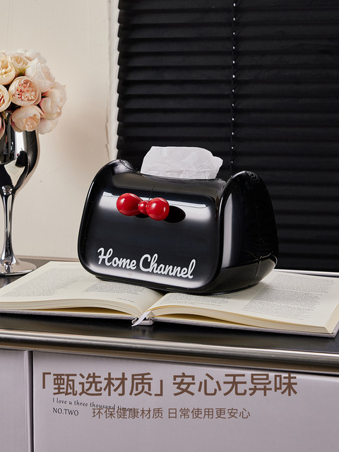 Tissue Box for Living Room, Light Luxury, High-End, 2025 New Model, Tissue Box for Home Use, Creative and Personalized Coffee Table Tissue Storage Box