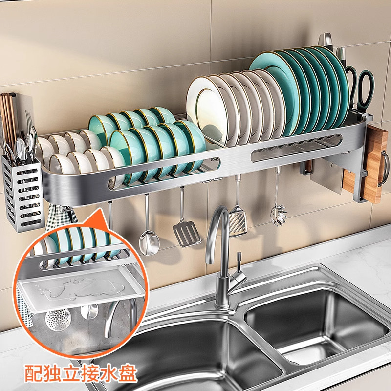 304 stainless steel wall-mounted dish rack, the new favorite for ...