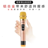 Сянке беспроводной микрофон домашний поет один -сделка с двумя металлическими u -частотационными микрофонами.