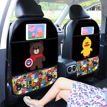 Car seat back anti-kick pad Childrens cartoon protective pad Car with anti-dirty protective pad Rear anti-kick pad