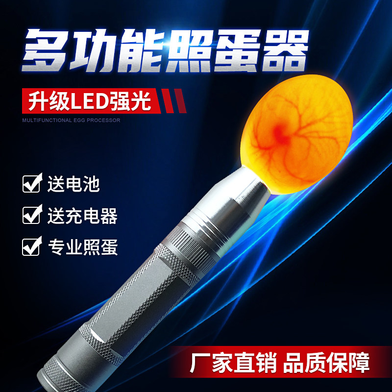 Wizhen Egg-Ware Hatching Special light Egg Inspection Egg rechargeable LED Multi-function Egg Light Small Flashlight