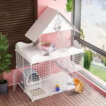 Cat cage Luxury villa Home large free space Indoor cat cat empty cage Large small cat house Cat house