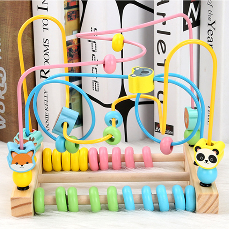 Baby Boy Around Pearl 6 1 12 Months Baby String Beads Early Lessons Intelligence Toy Male Girl Building Blocks 1-2 weeks 3 years 0