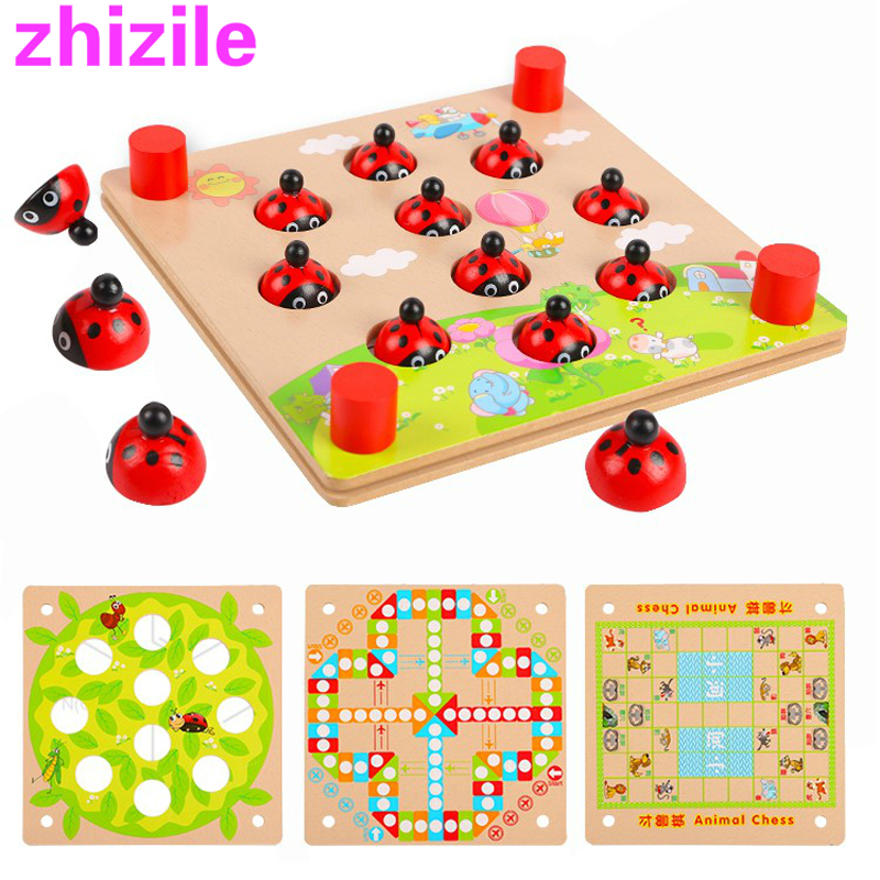 3-4-5 year old children's concentration training memory game parent-child thinking logic training chess educational toys