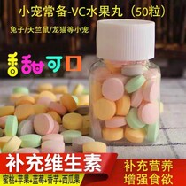 Rabbit Totoro Fruit VC Pills Supplement Vitamins to Increase Intestinal Beneficial Bacteria Rabbit Snack Nutrition 50 Bottles