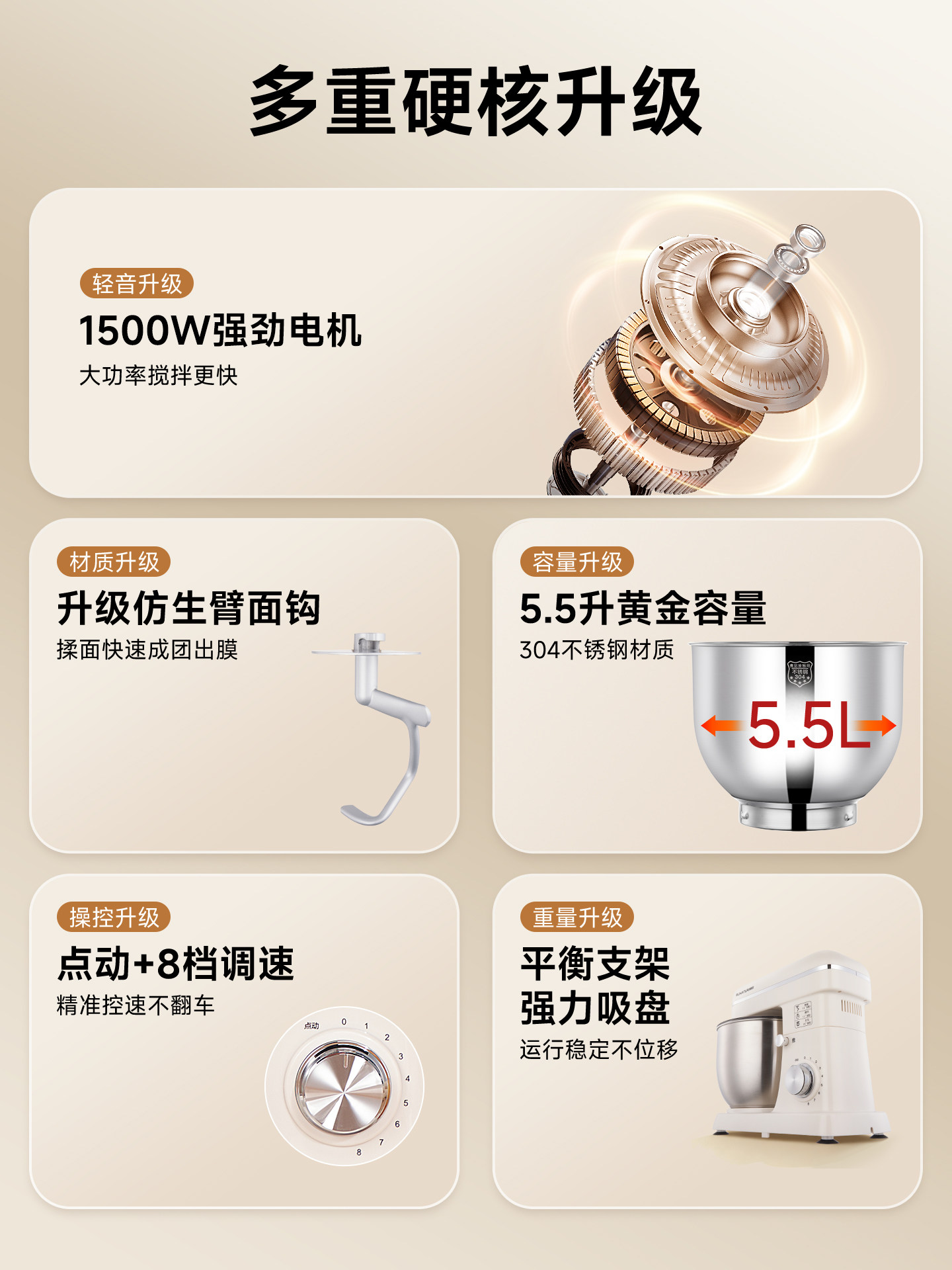 Shunran Automatic Meat Mixer for Commercial and Home Use, Suitable for Sausages, Meatballs, Dumplings, and Stuffing