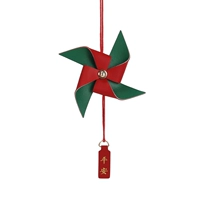 Красная и зеленая кожаная карта