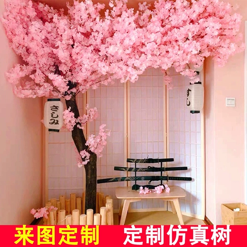 Большое -кран -фальшивое моделирование деревьев японское стиль сете
